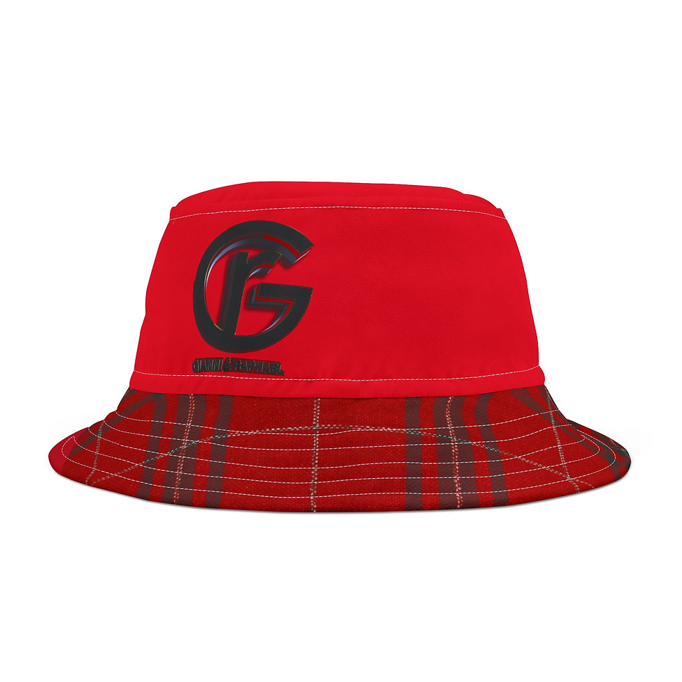 Thumbnail: G&R (Red Plad) Bucket Hat (AOP)