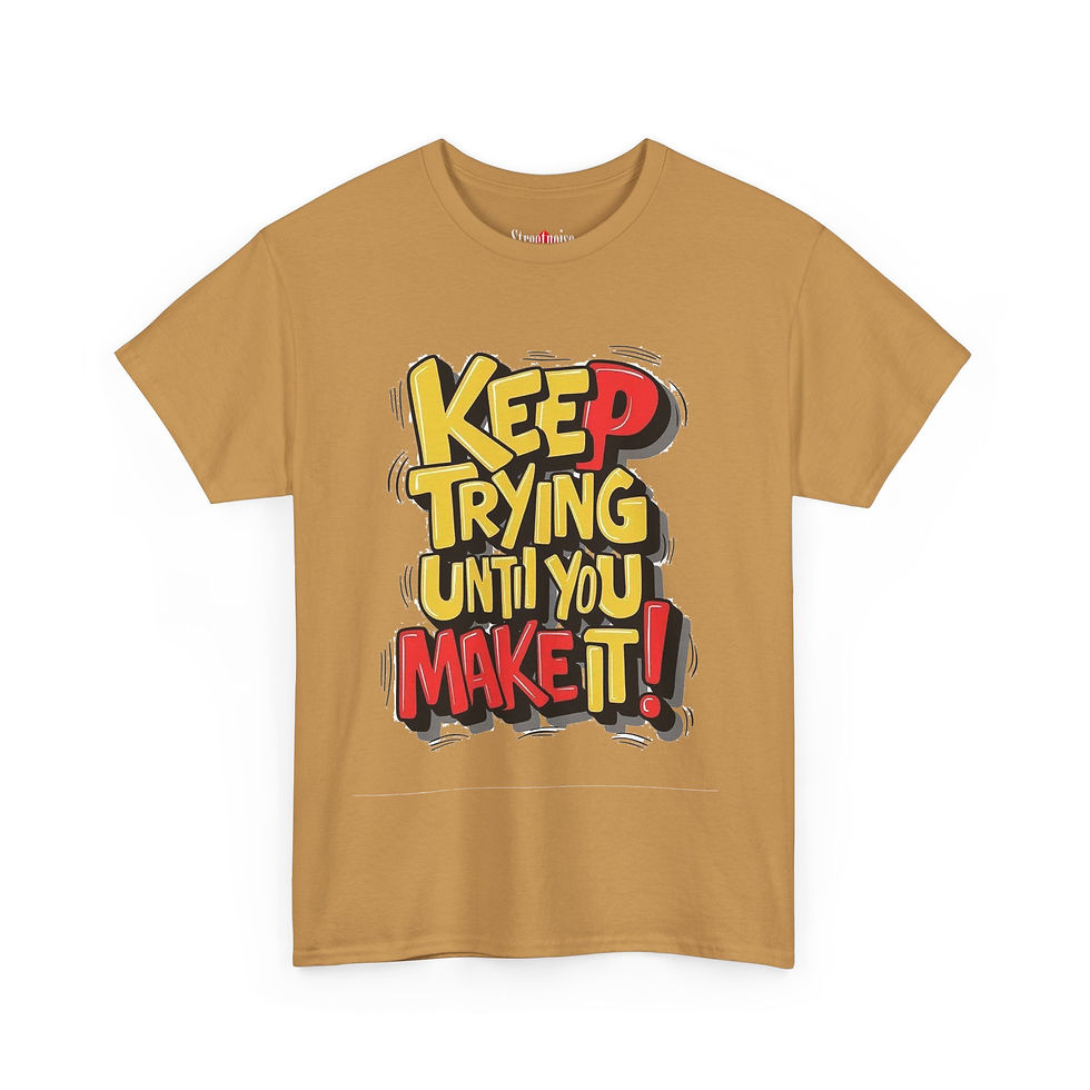 Thumbnail: Streetnoise (Keep Trying)Unisex Heavy Cotton Tee