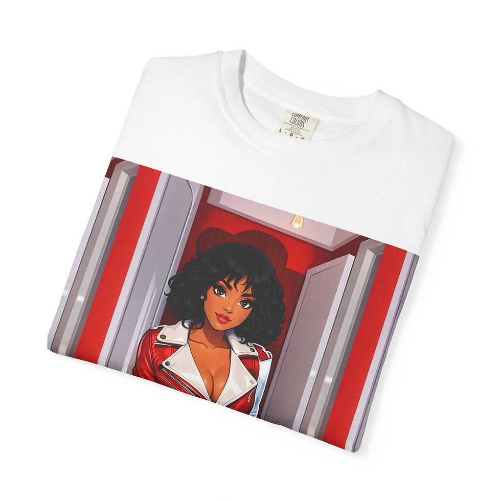 Thumbnail: Alia Renee — Retro Pinup Girl in Red Jacket (Cartoon)