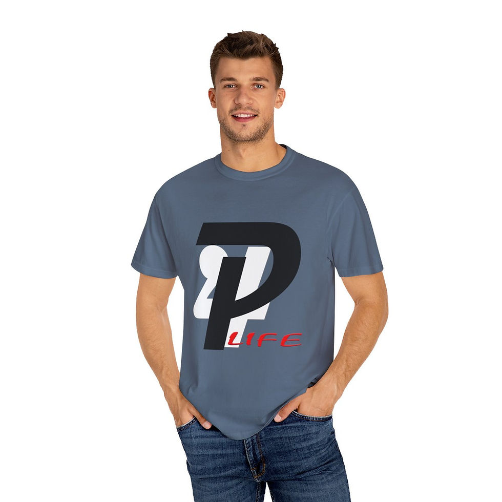 Thumbnail: P4L(Big Logo)Unisex Garment-Dyed T-shirt
