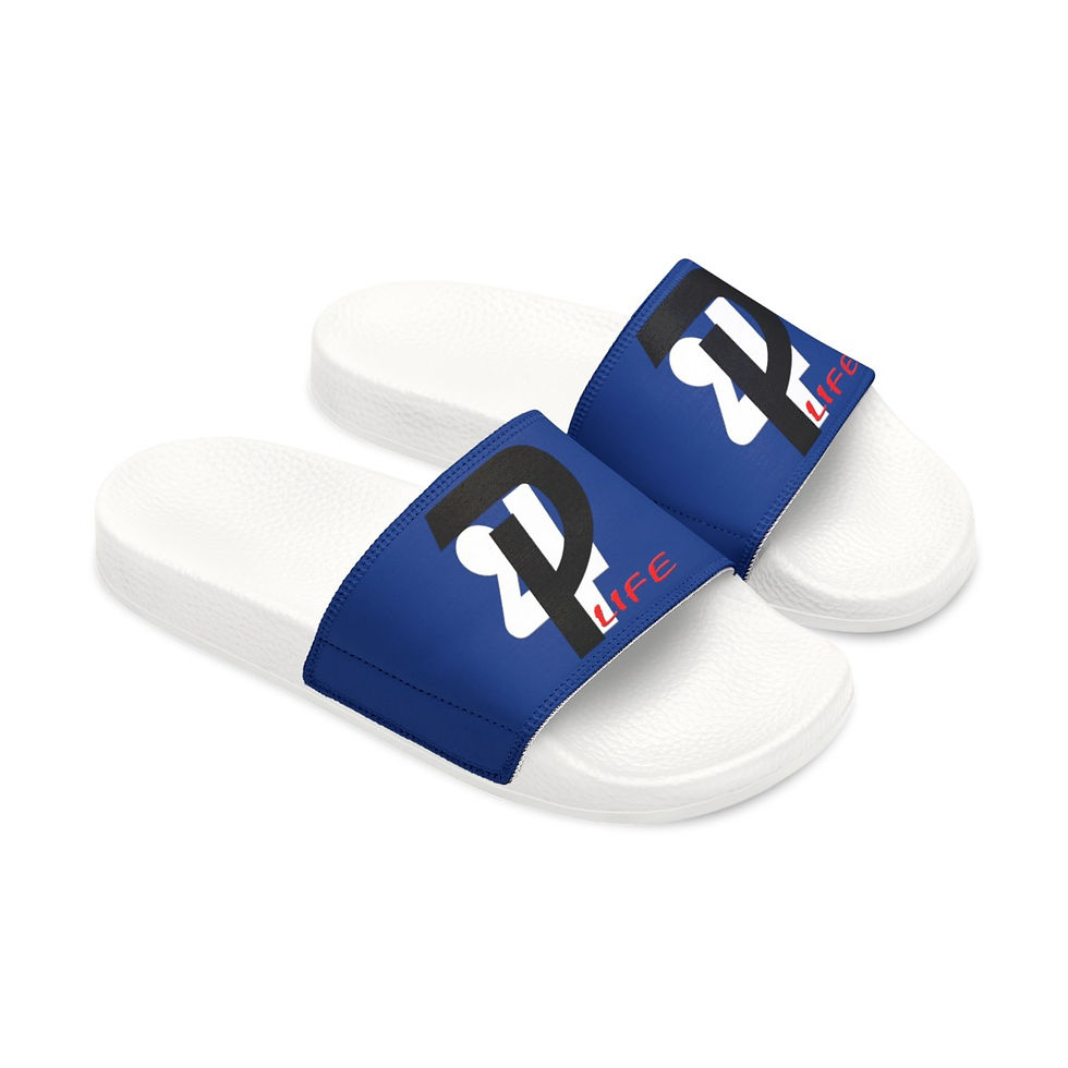 Thumbnail: Playaz 4 Life Men's PU Slide Sandals