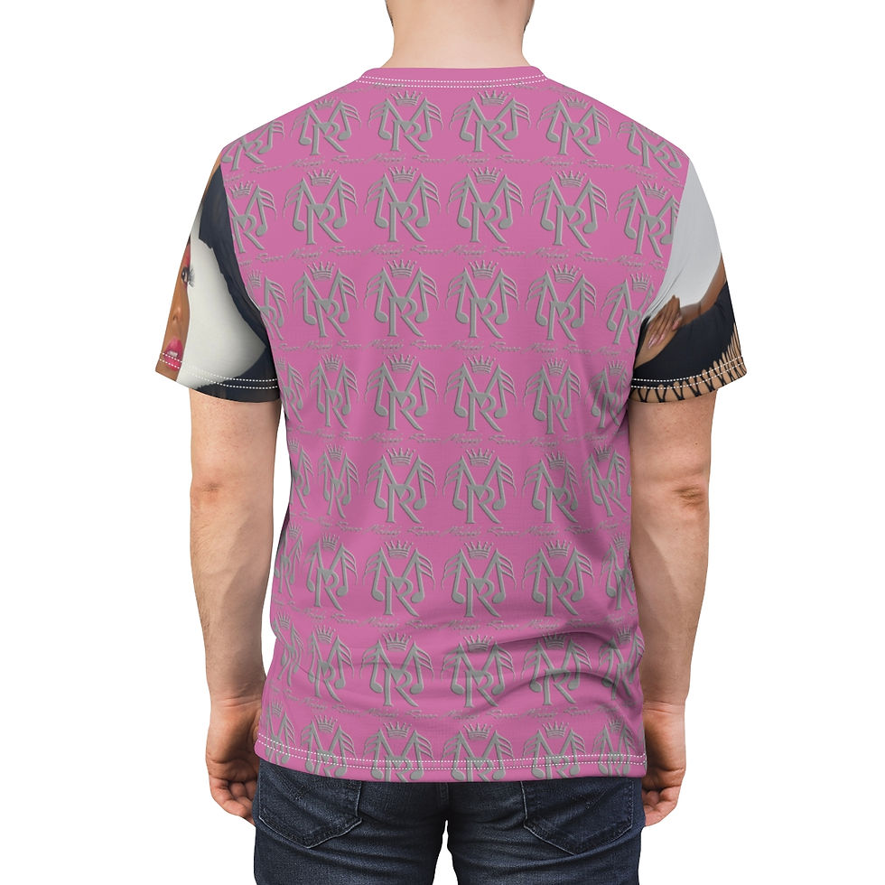 Thumbnail: Melody Renee (Pink Minded) Unisex Cut & Sew Tee (AOP)