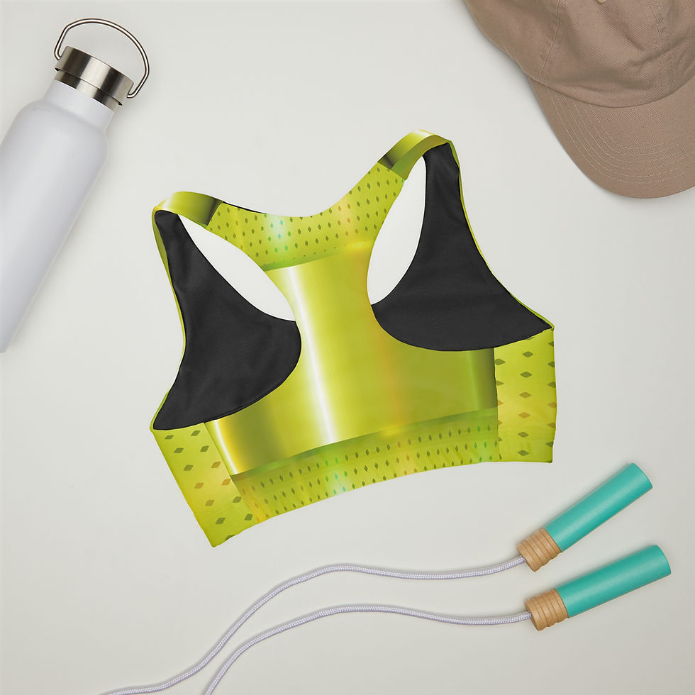 Thumbnail: Streetnoise Girls' Double Lined Seamless Sports Bra (AOP)