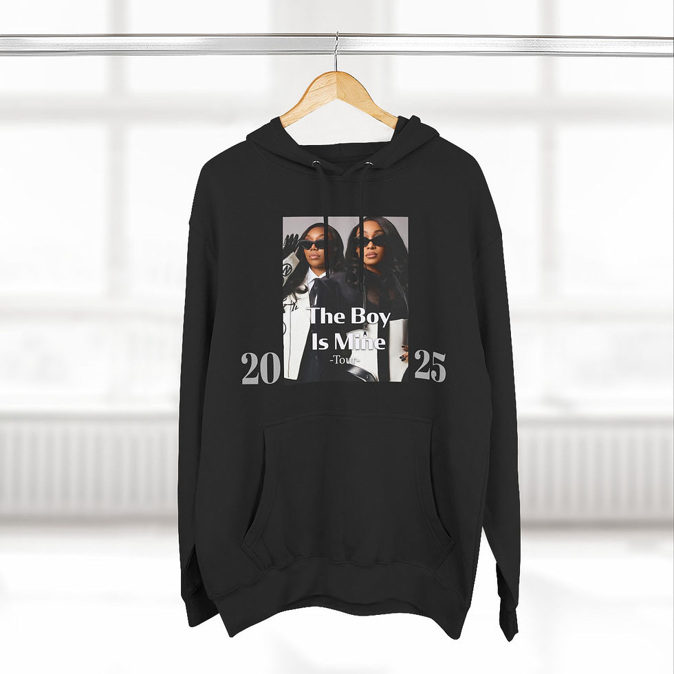 Thumbnail: Stylish Three-Panel Fleece Hoodie - "The Boy Is Mine"