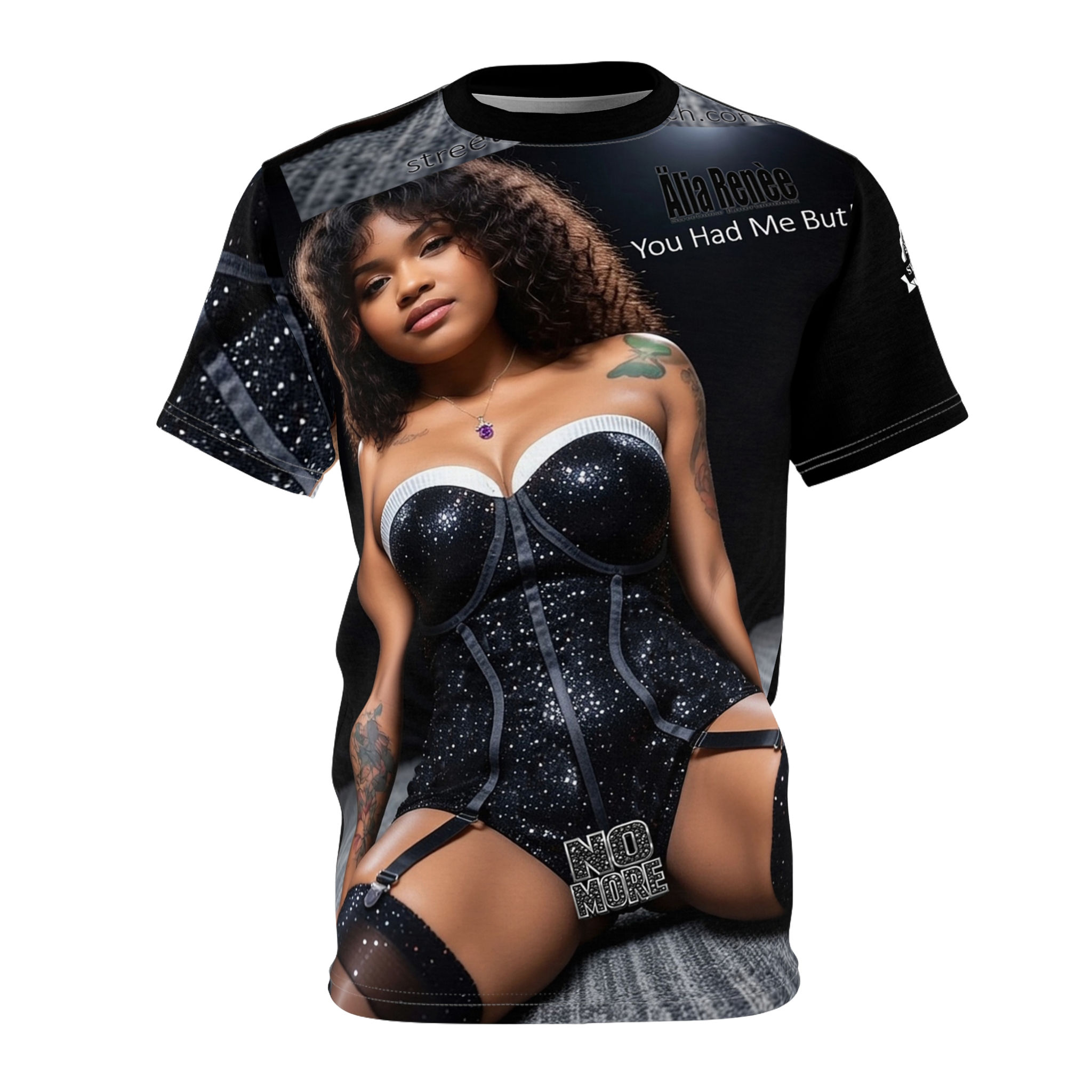 Alia Renee(No More blk) Promo Art All-Over Print Tee
