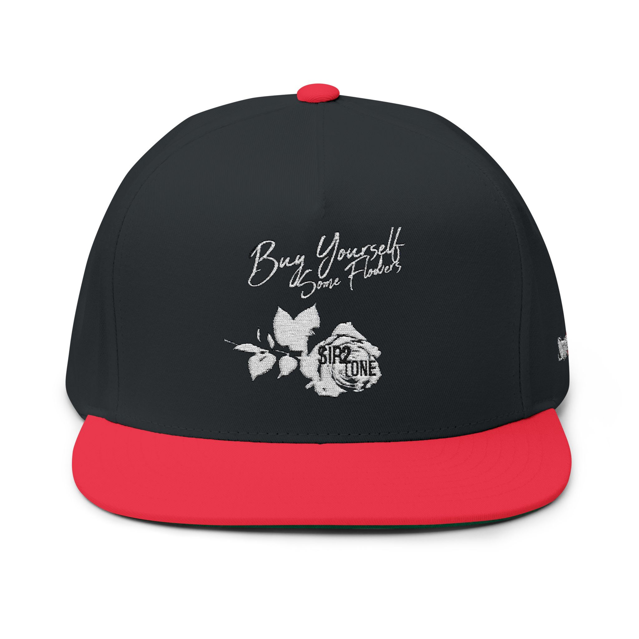  Sir2Tone Flat Bill Cap - Wear Your Words, Embroidered Hat 