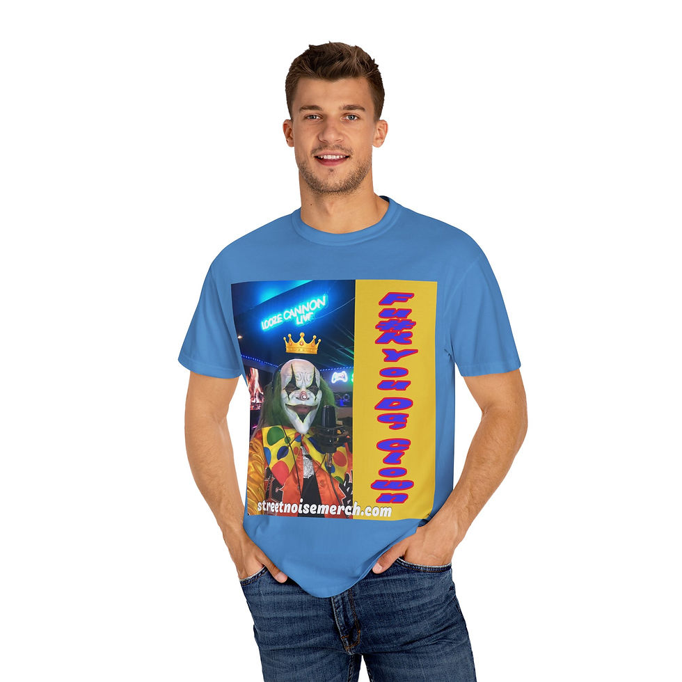 Thumbnail: Streetnoise(Fu#k U The Clown) Garment-Dyed T-Shirt - Music & Fashion Merch