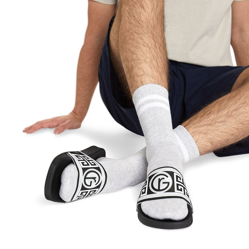 Thumbnail: G&R Men's-(002) PU Slide Sandals