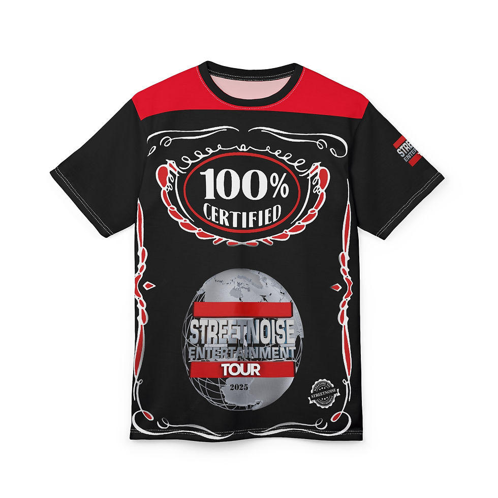 Thumbnail:  Streetnoise (Official Tour Shirt BLK) Unisex Tee - Bold Graphic T-Shirt 