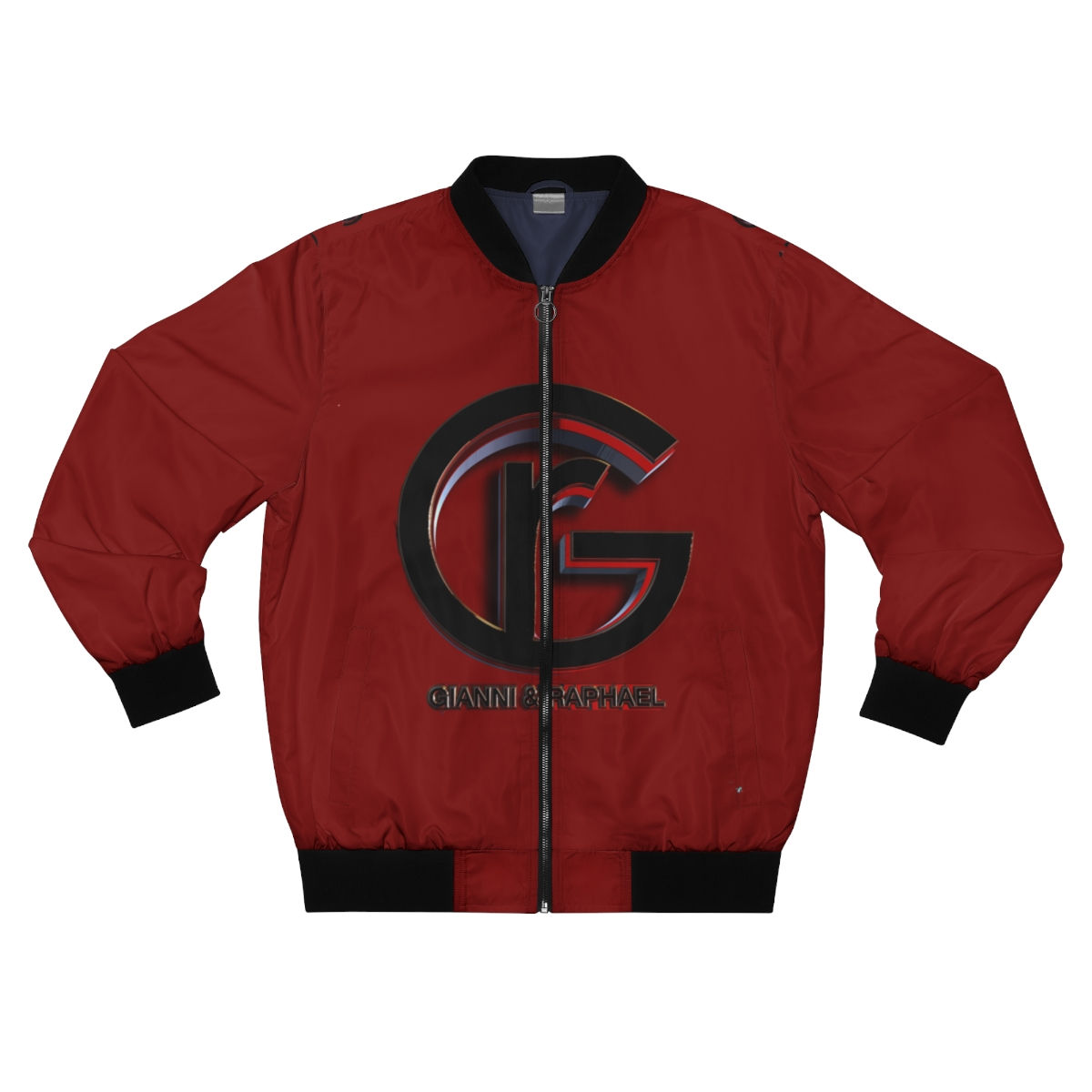 G&R (The Hymo/Deep Red) Men's Bomber Jacket (AOP)