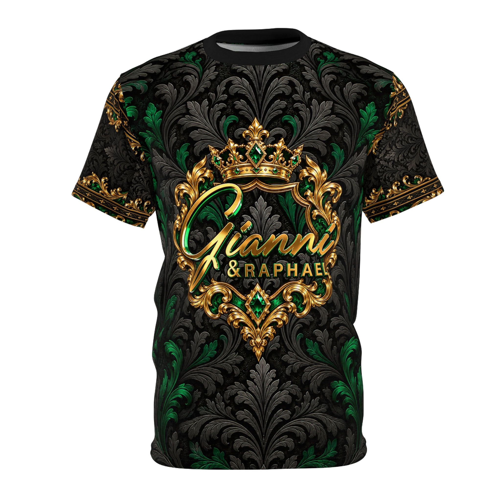 Gianni & Raphael BigKing Mid-Crown Tee — Black Upscale Streetwear