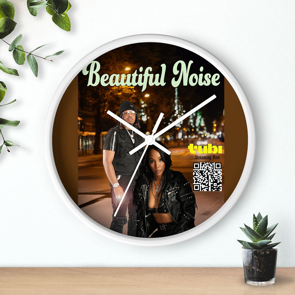 Thumbnail: Beautiful Noise Portrait Wall Clock – Rap Artist Photo Clock