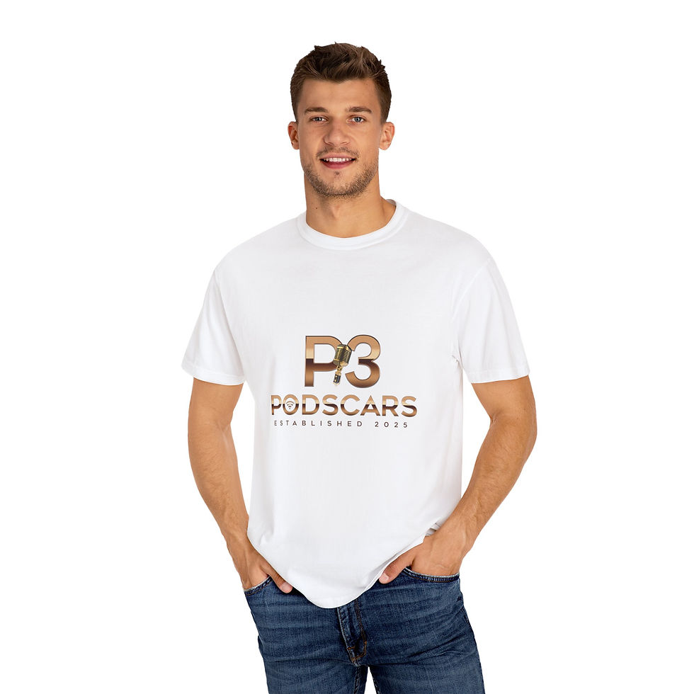 Thumbnail: Podscars (Official Shirt)-Dyed T-Shirt with Podscars Design, 