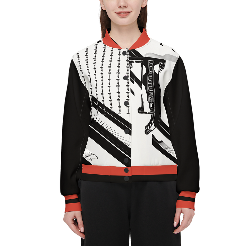 Thumbnail: TCJ Women's Double Layered Bomber Sports Jacket-Techno Scuba Knit