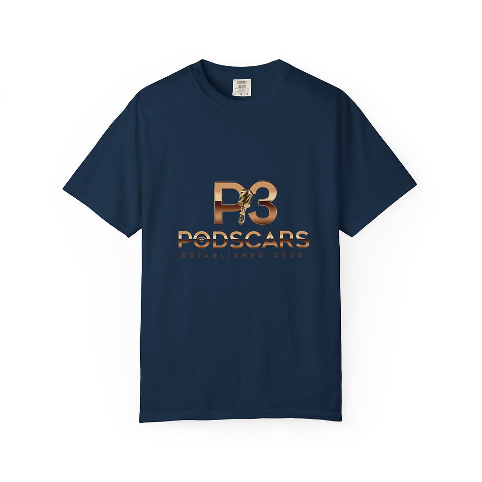 Thumbnail: Podscars (Official Shirt)-Dyed T-Shirt with Podscars Design, 