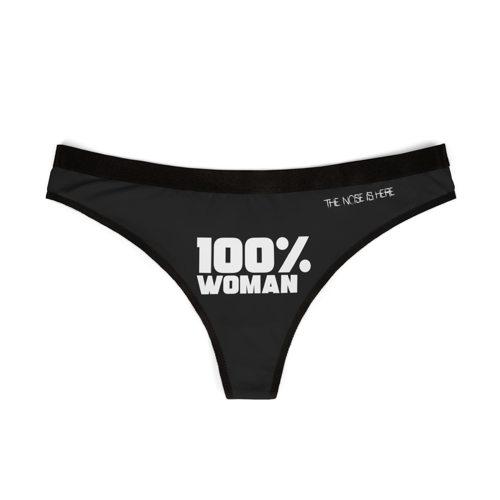 100% Photo Thong —(blk) Women's Photo Print Lingerie