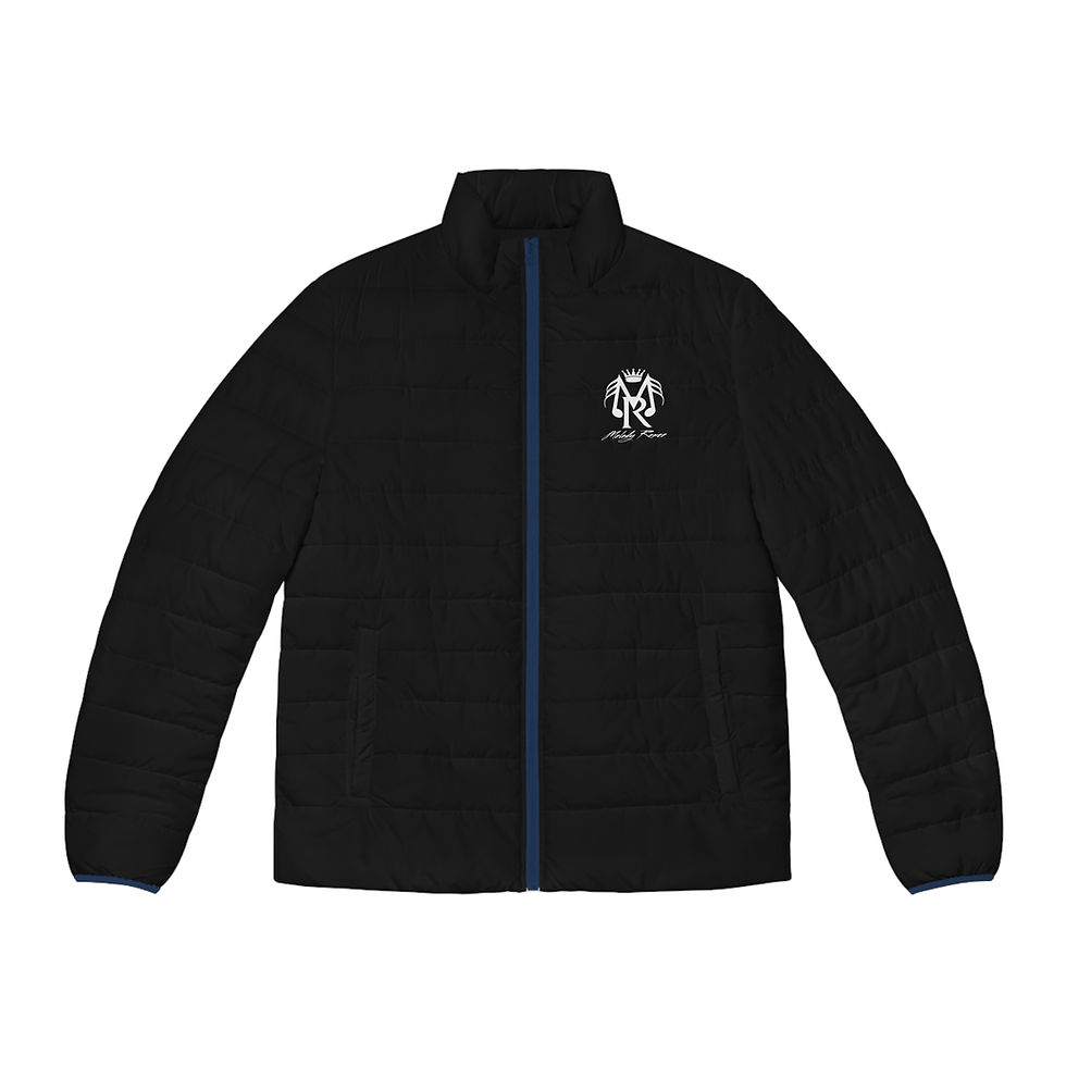 Thumbnail: Melody Renee' Men's Puffer Jacket (AOP)