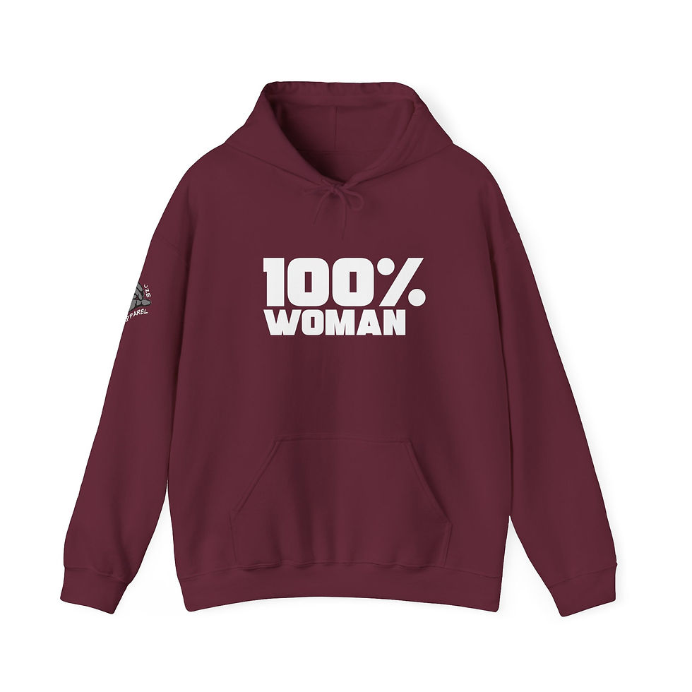 Thumbnail: 100% Woman Man Unisex Heavy Blend™ Hooded Sweatshirt