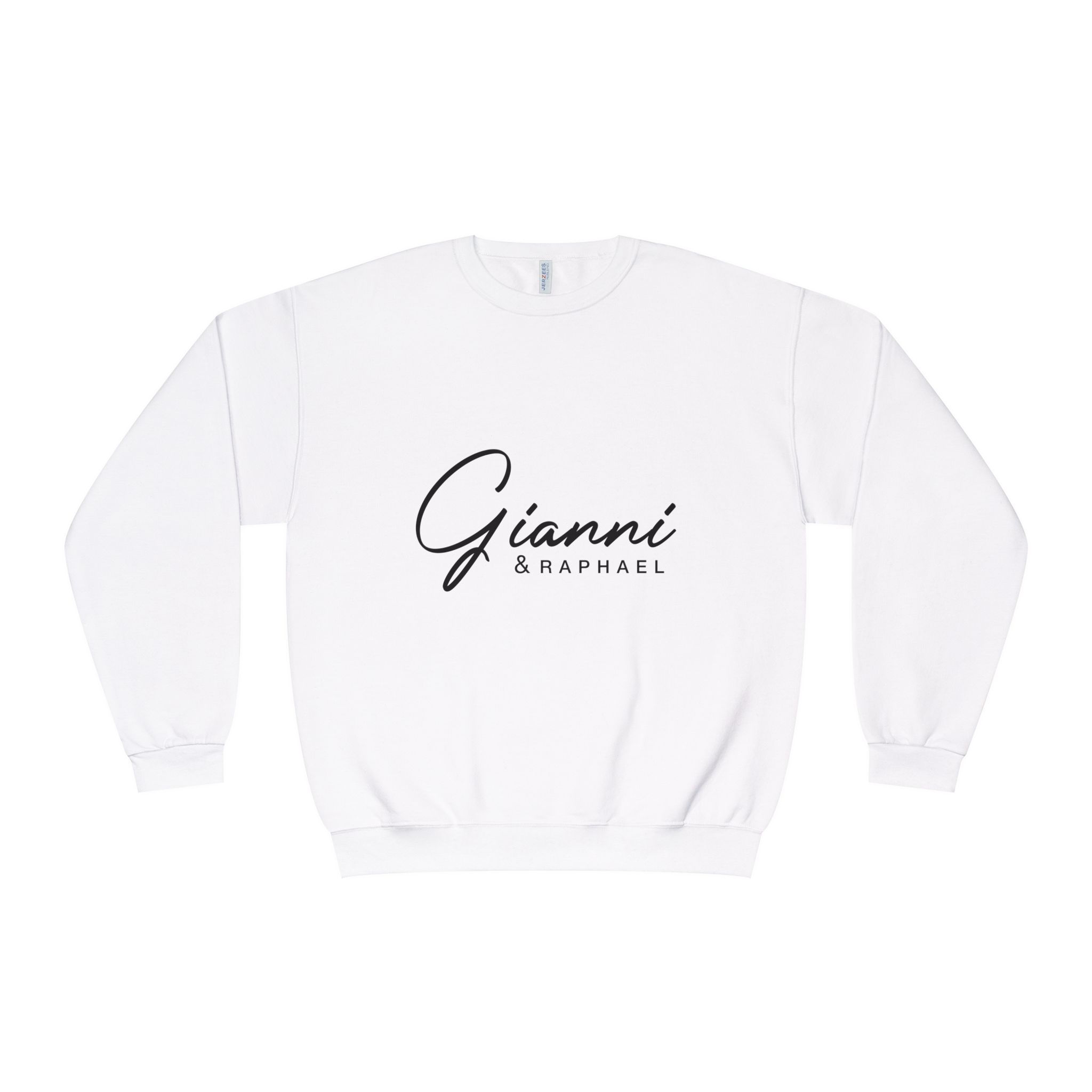  G&R Crewneck Sweatshirt (Blk Logo) — Classic White Unisex Crewneck