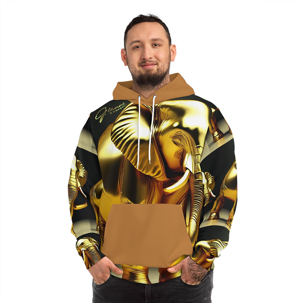Thumbnail: G&R(GoldElephant-001)Fashion Hoodie (AOP)