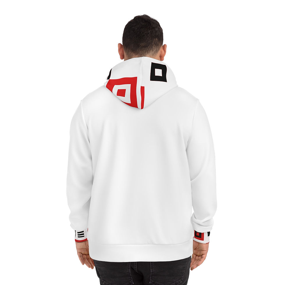 Thumbnail:  G&R (Boxy White) Print Hoodie - Perfect Gift, Unisex 
