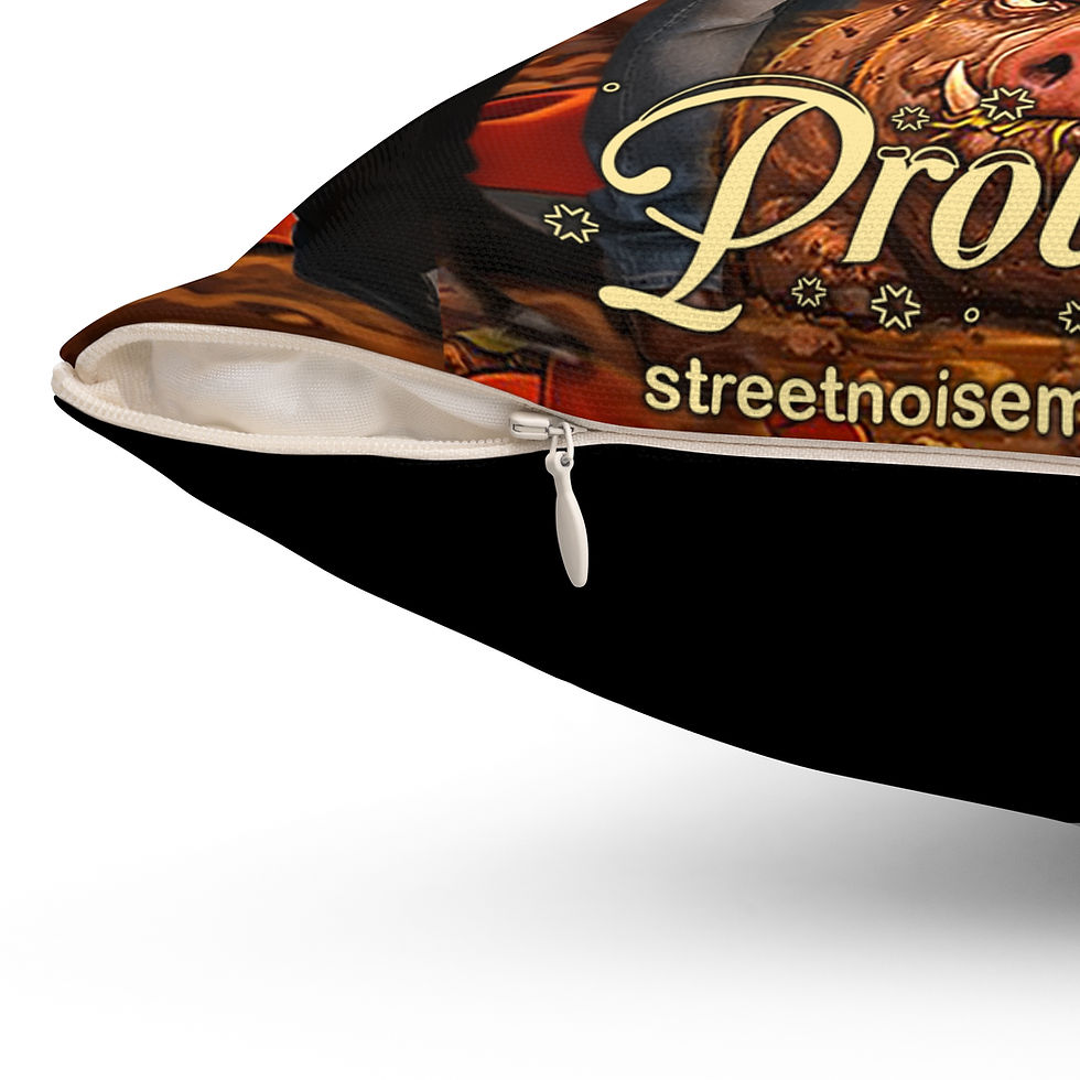 Thumbnail: Prolifics Band Throw Pillow — "When The Slop Ain't Ain't  Right" Graphic Decor