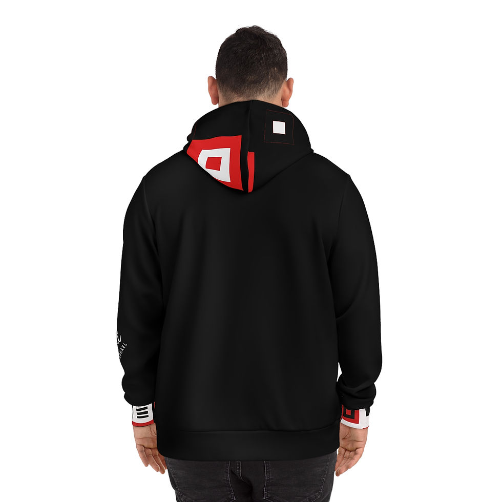 Thumbnail:   G&R (Boxy Remix Black) Print Hoodie - Perfect Gift, Unisex 