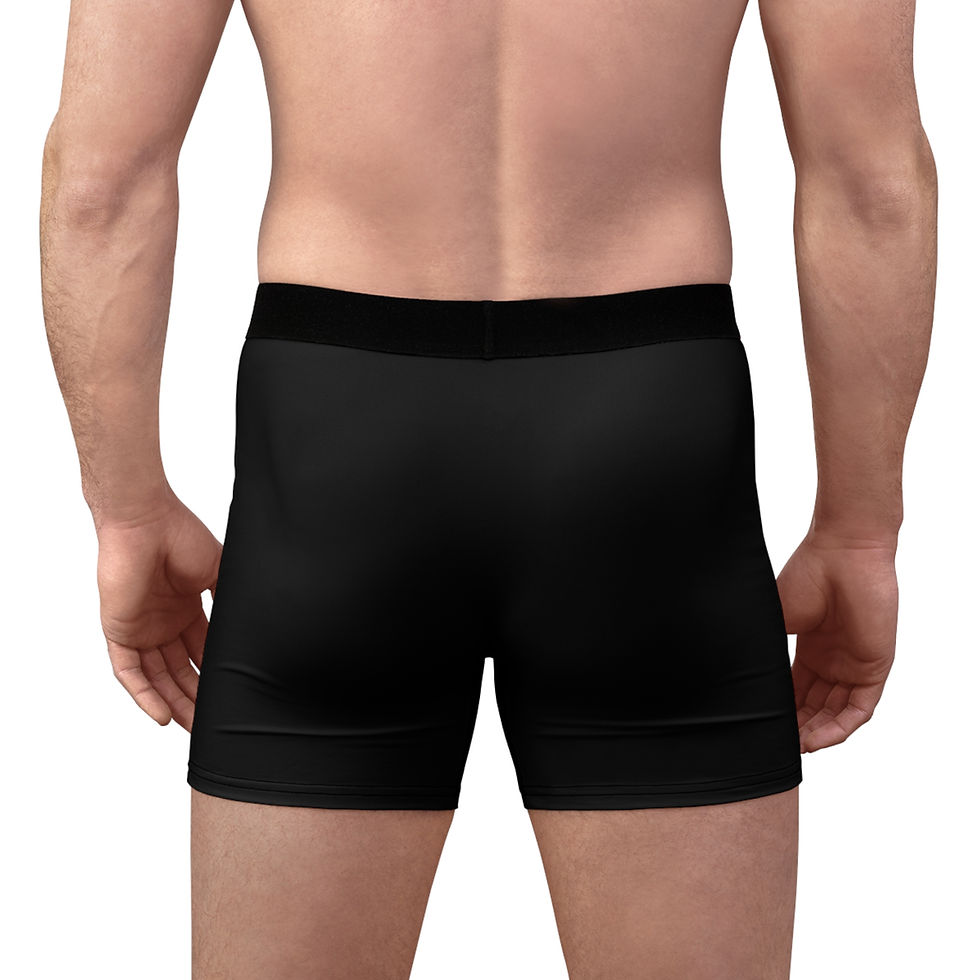 Thumbnail: Alia Renee Boxer Briefs — Black QR Code & Noir Pin-Up Graphic