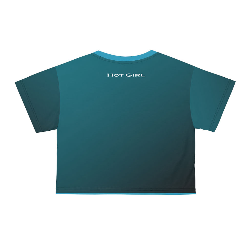 Thumbnail: StreetnoiseTrendy (Hot Girl) Crop Tee with Flame Design - Summer Style