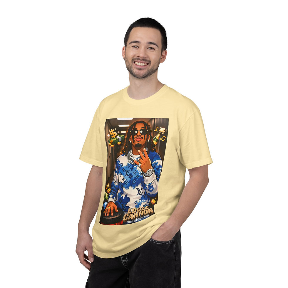 Thumbnail: Looze Cannon — Urban Cartoon Portrait Crewneck T-Shirt