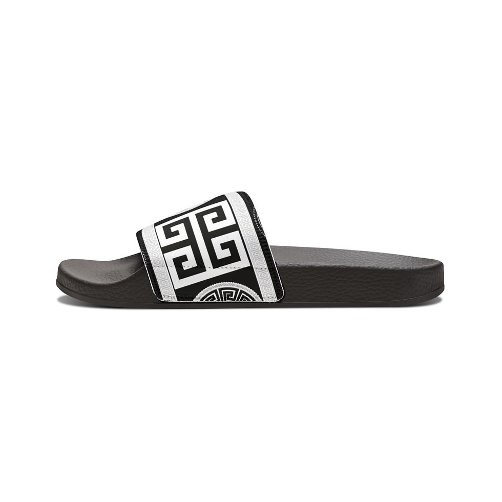 Thumbnail: G&R Men's-(002) PU Slide Sandals
