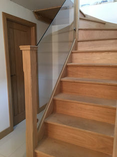 Glass staircase