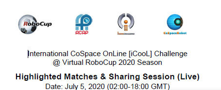 國際機器人線上比賽2020;International CoSpace onLine Challenge (iCool Challenge)