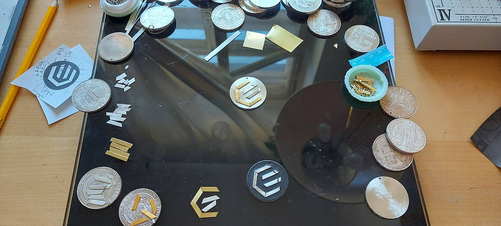 Thumbnail: Hand made EPIC Cash Silver Brass Coin “does not include the chain“