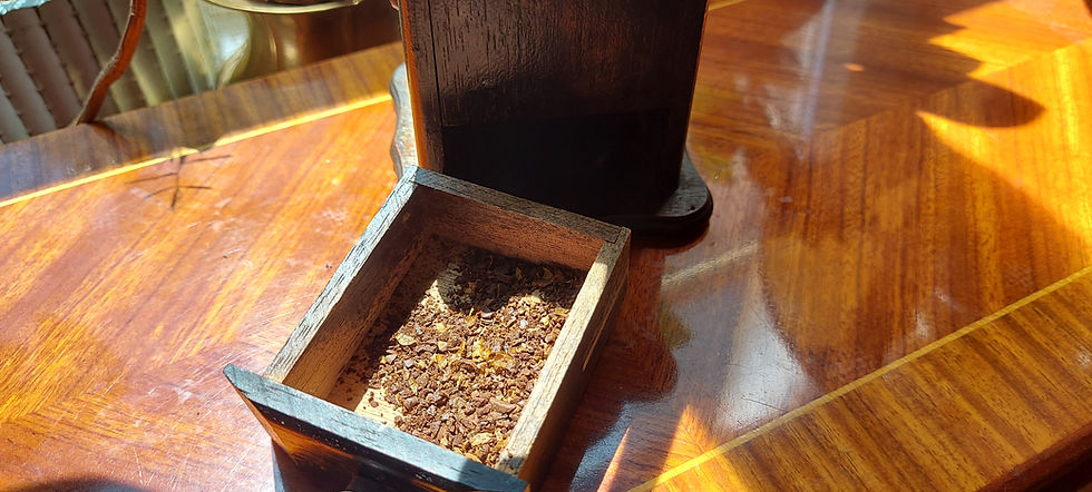 Thumbnail: OLD VINTAGE HAND OPERATED COFFEE GRINDER