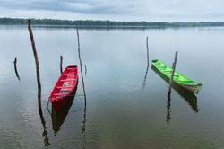 Barcos de pescadores em Mangabeira