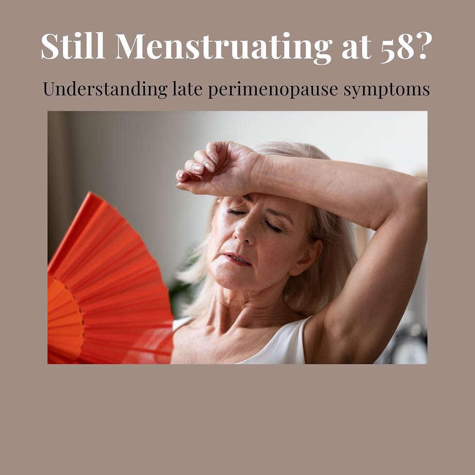Still Menstruating at 58