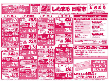 2月15日(日)のチラシ
