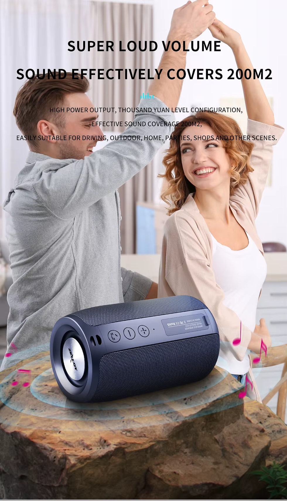 Thumbnail: Zealot-S32 Wireless Speaker Outdoor Portable Subwoofer Speaker