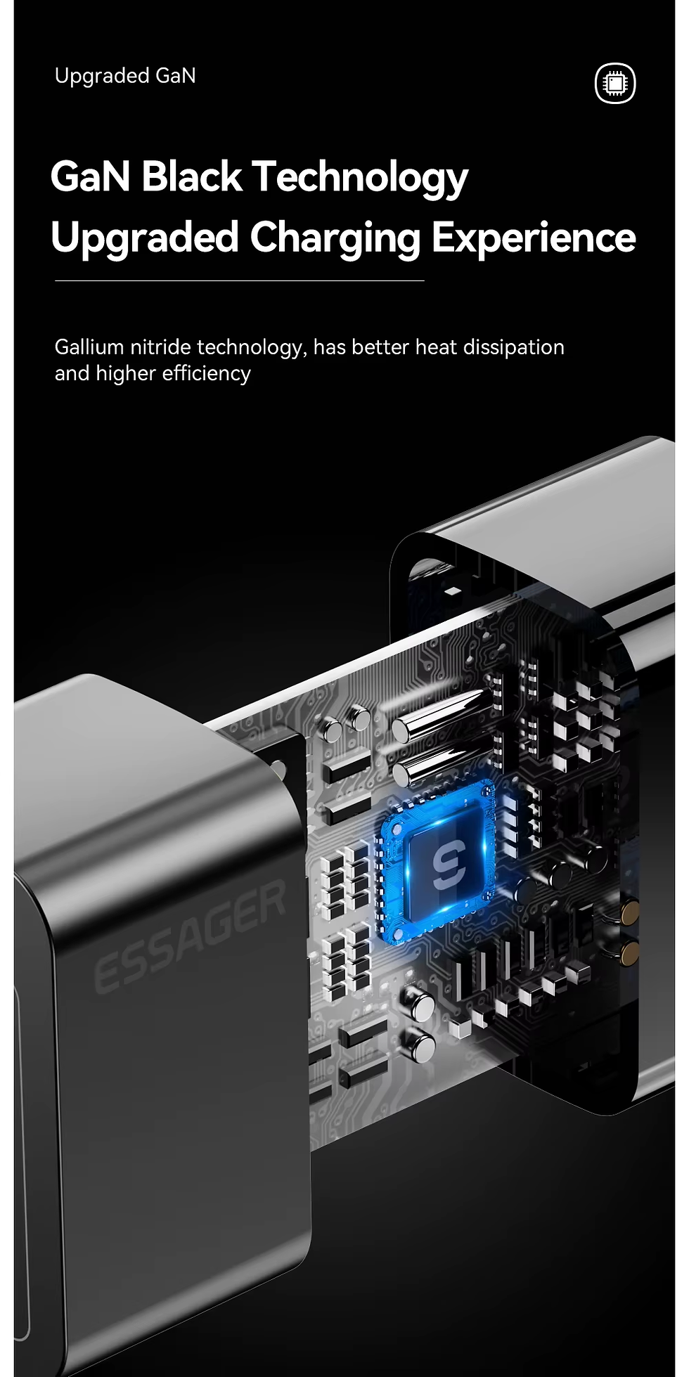 Thumbnail: Essager USB C Charger 33W GaN Type C PD Fast Charging For iPhone 14 13 12 11 PRO