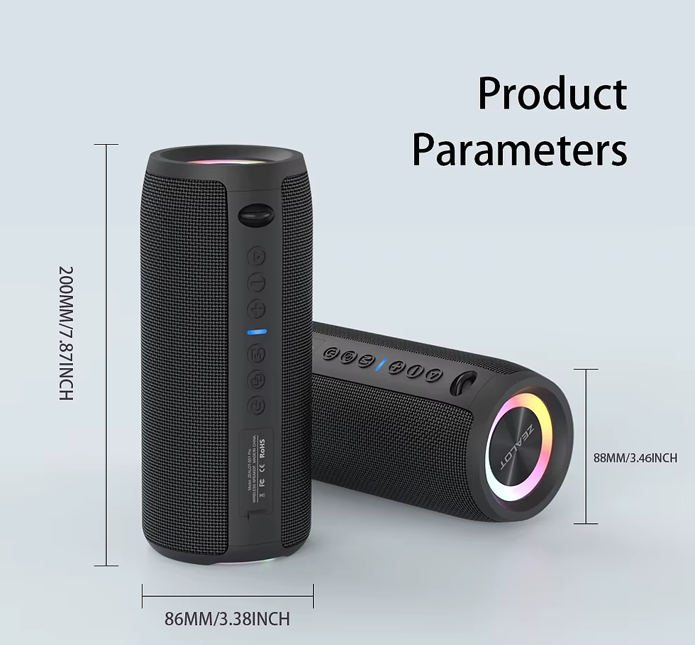Thumbnail: ZEALOT S51 Pro 40W Wireless Speakers, Outdoor Portable Subwoofer Speaker