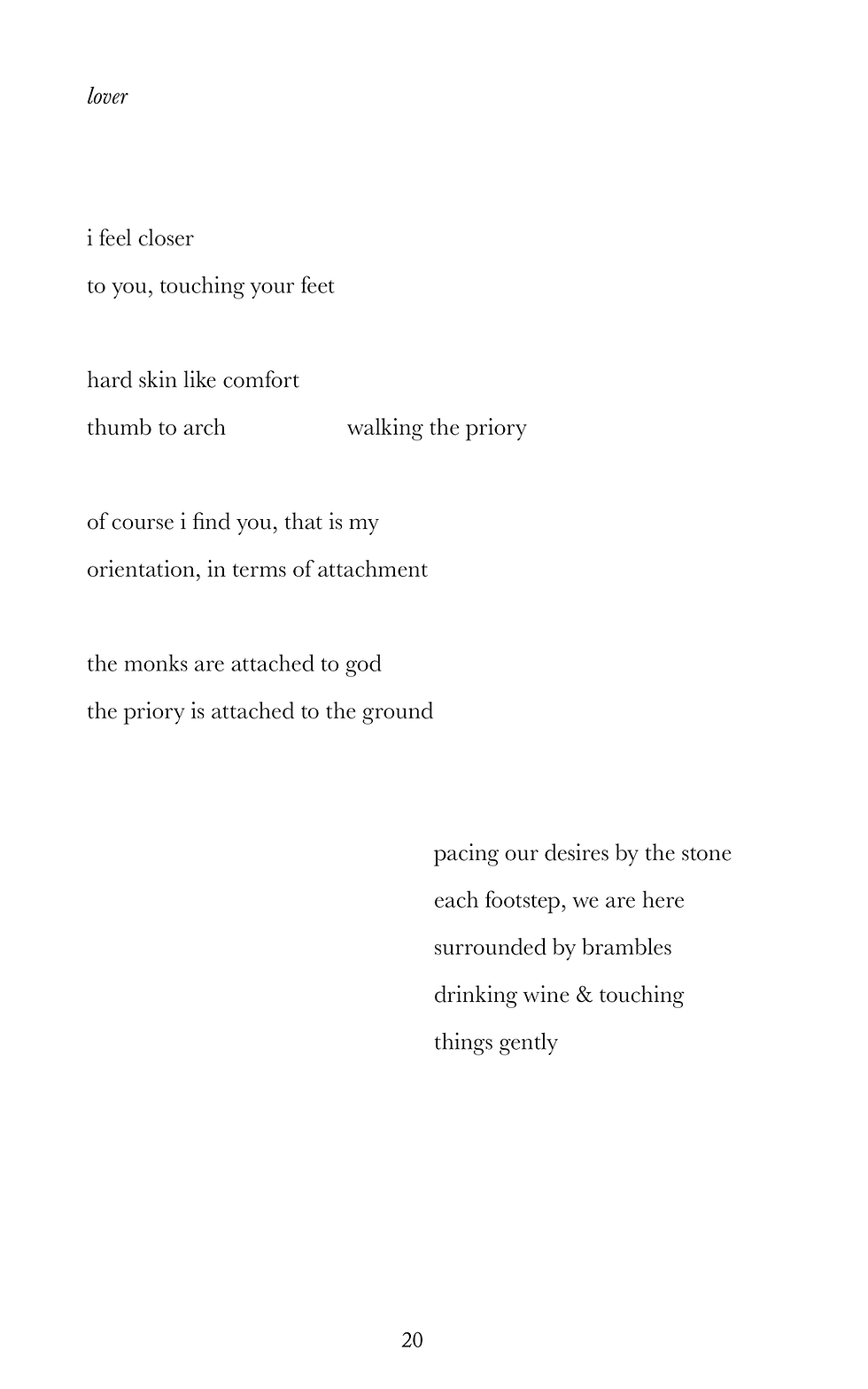 Thumbnail: Adrienne Wilkinson - lover / priory