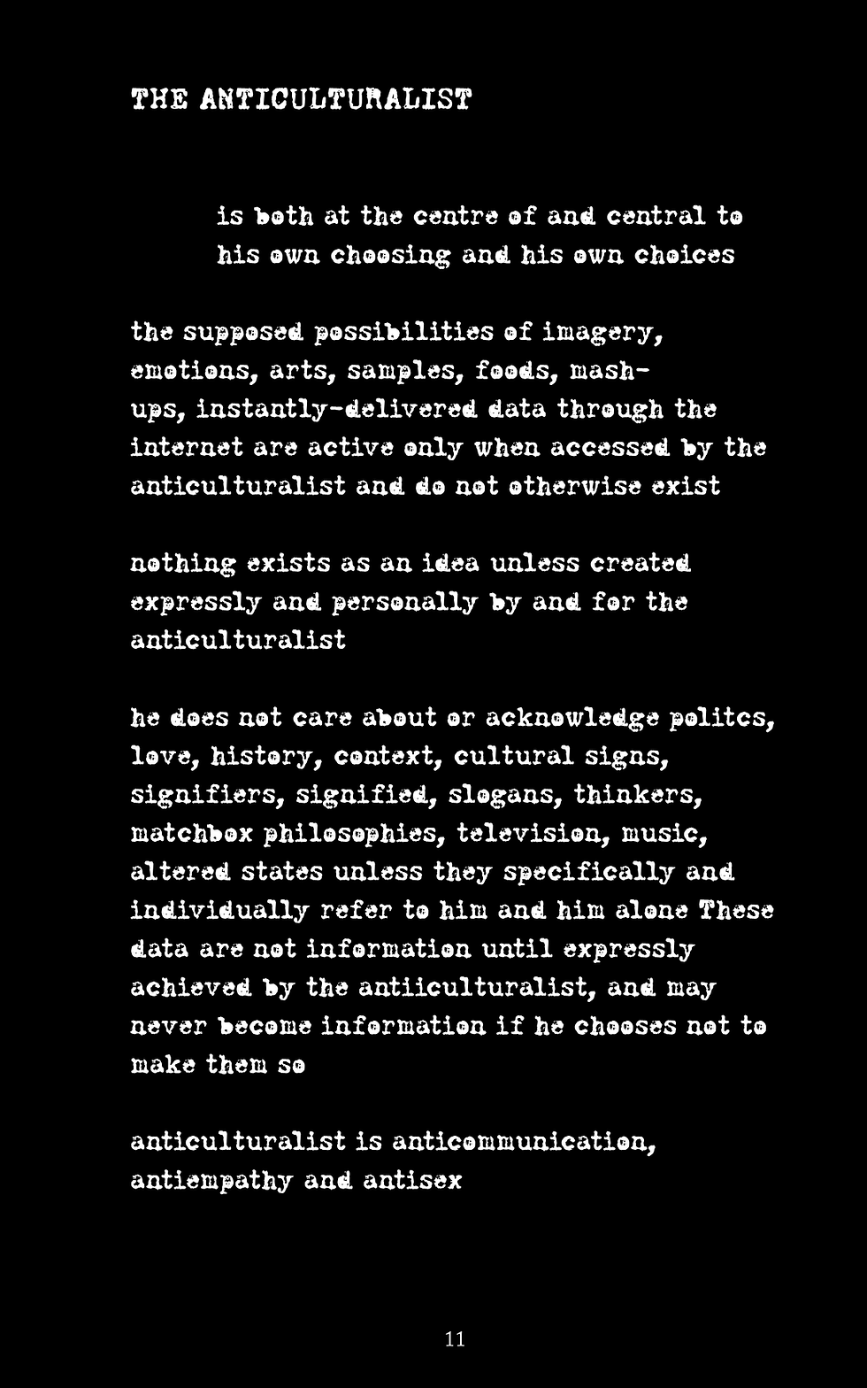 Thumbnail: Joe Shooman - Anticulturalist Manifesto