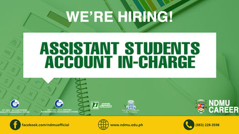 ASSISTANT STUDENTS ACCOUNT IN-CHARGE