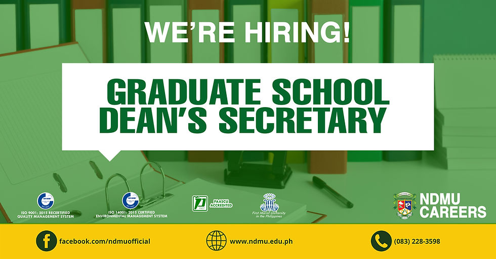 GRADUATE SCHOOL DEAN’S SECRETARY