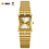 Thumbnail: Luxury  Quartz Wristwatch Unisex Golden nd Stainless Steel Bracelet Shock Resist