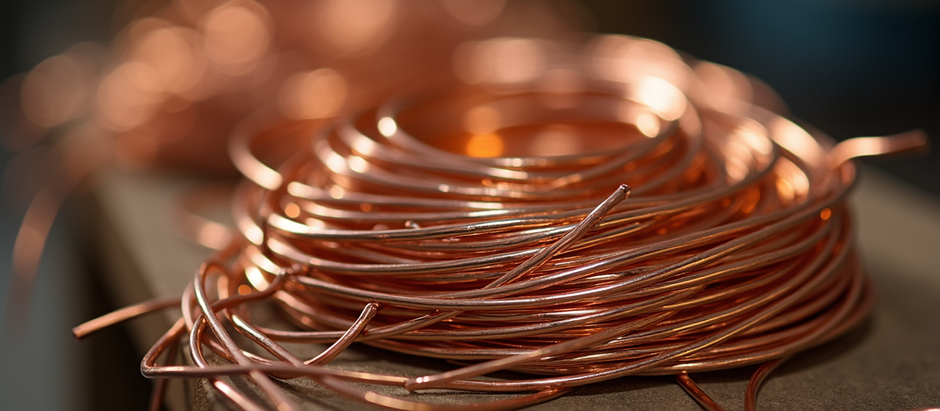 A spool of copper