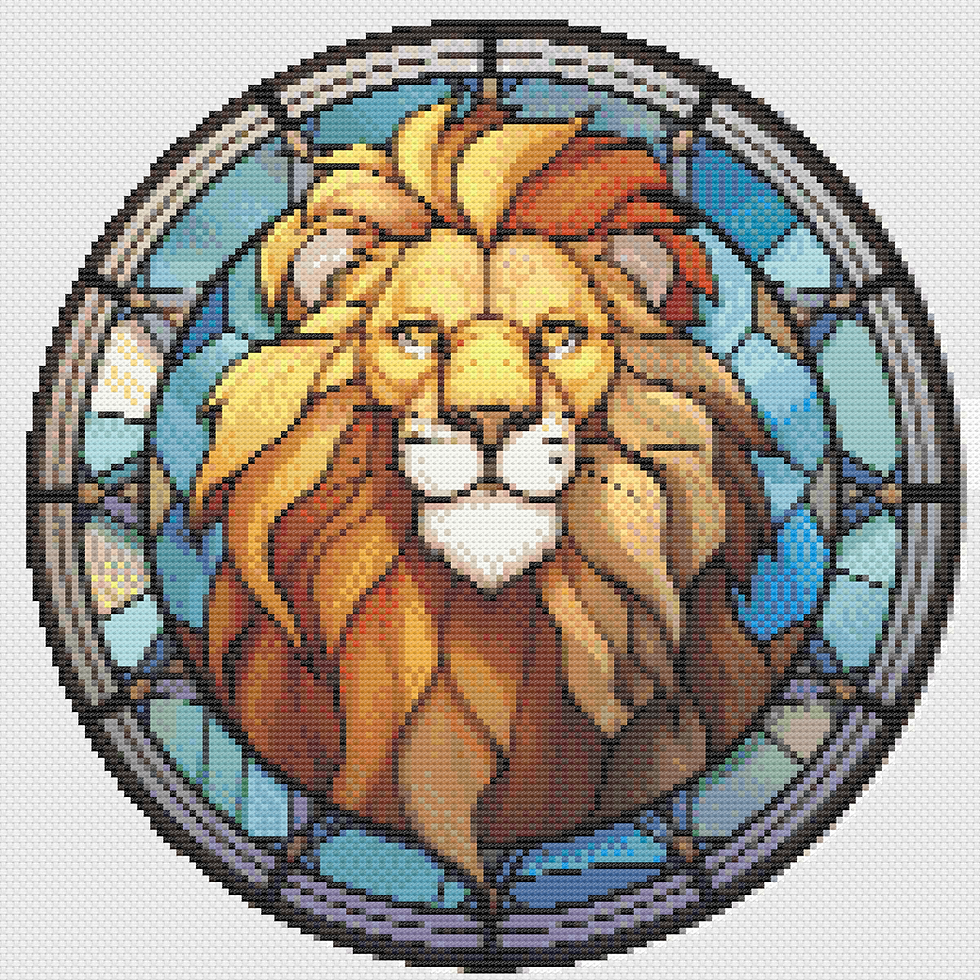 Thumbnail: Stained Oz: Cowardly Lion