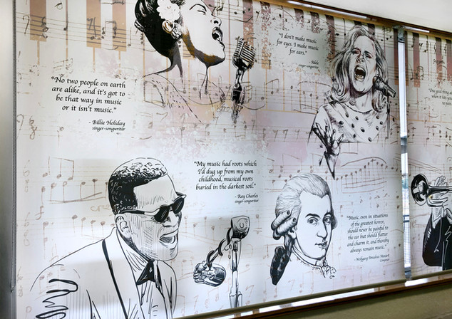 blinds - music room light colours