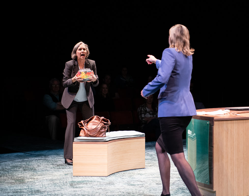 9. Holly Twyford (The Mother) and Kate Eastwood Norris (The Manager) in BAD BOOKS at Round